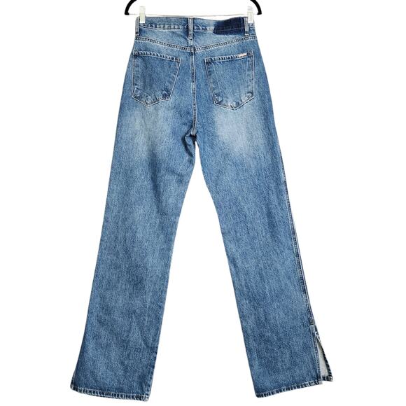 Insane Gene Womens Split Ankle Jeans Size 5 / 26 High Rise Medium Wash Denim - Picture 6 of 15